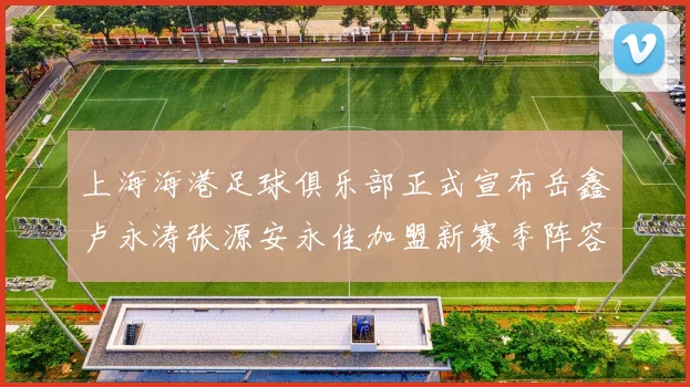 上海海港足球俱乐部正式宣布岳鑫卢永涛张源安永佳加盟新赛季阵容更新